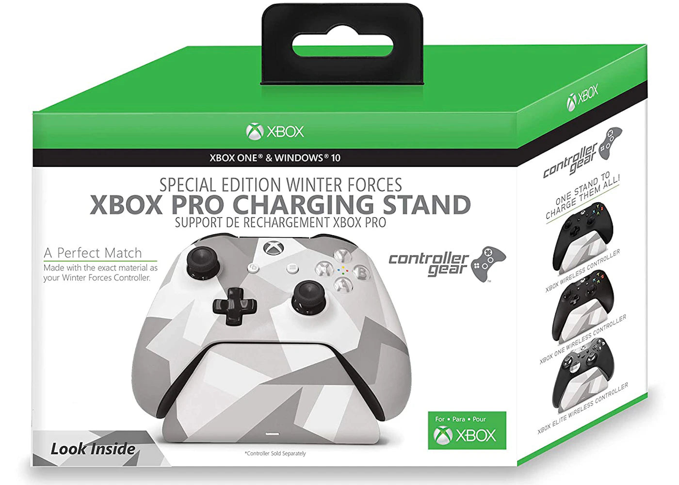 Microsoft Xbox Pro Controller Gear Charging Stand CSXBOX1RN-00WNF Winter Forces