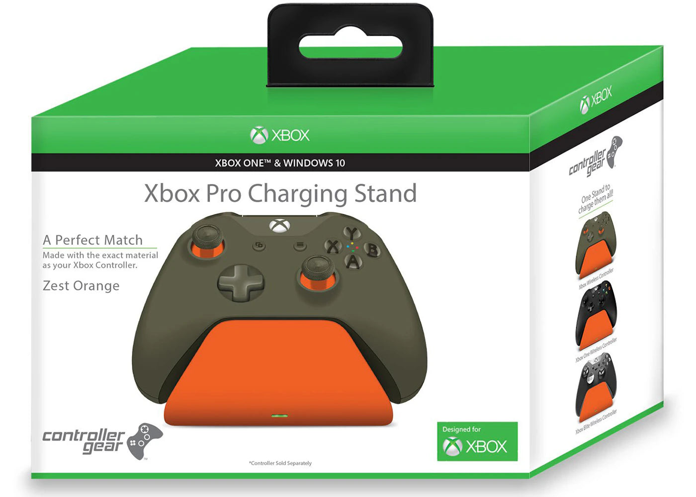 Microsoft Xbox Pro Controller Gear Charging Stand CSXBOX1RN-00ZOC Zest Orange