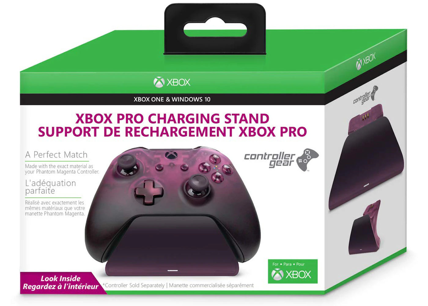 Microsoft Xbox Pro Controller Gear Charging Stand CSXBXXX1R-00PHM Phantom Magenta