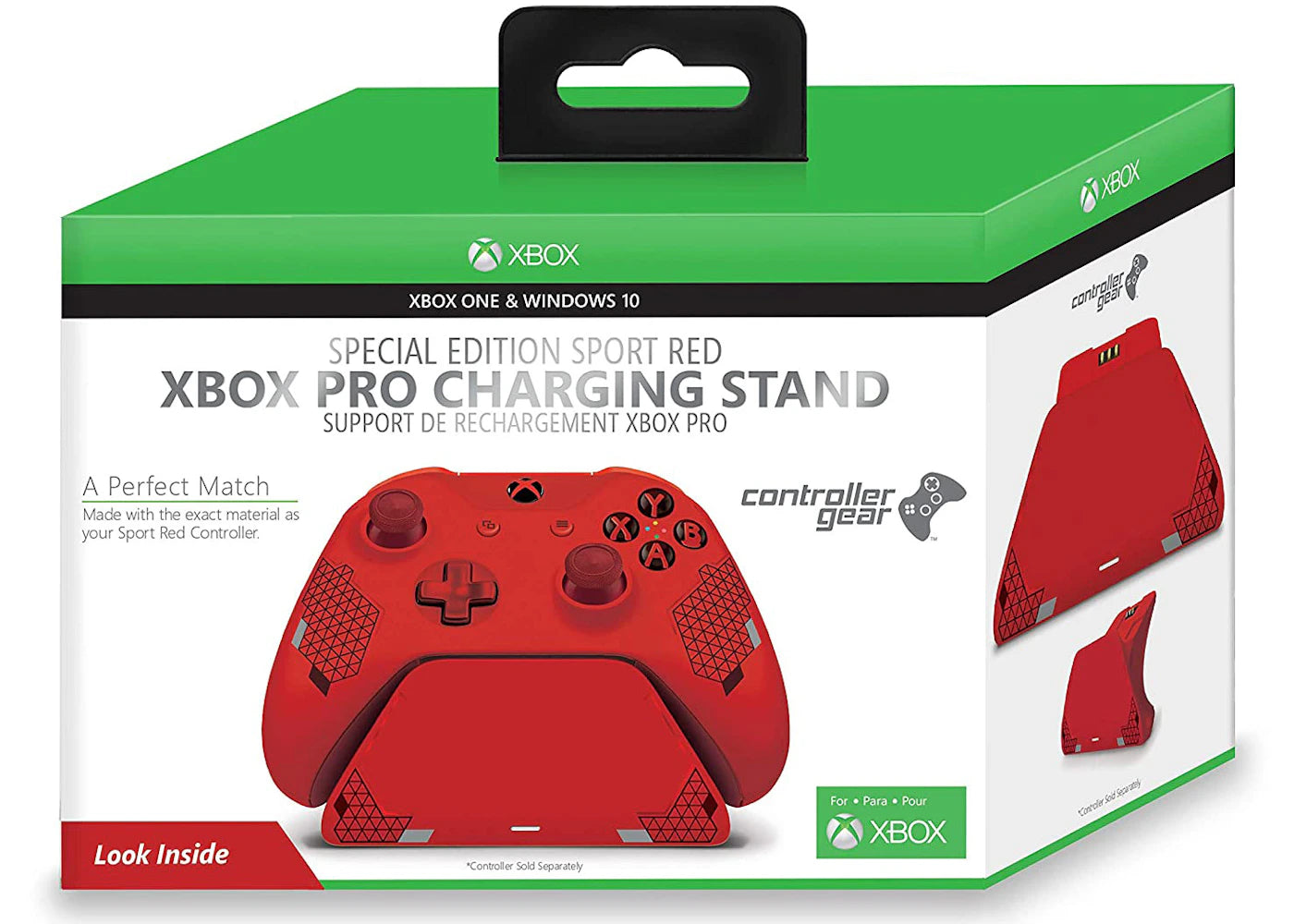 Microsoft Xbox Pro Controller Gear Charging Stand CSXBXXX1R-00SRE Sport Red