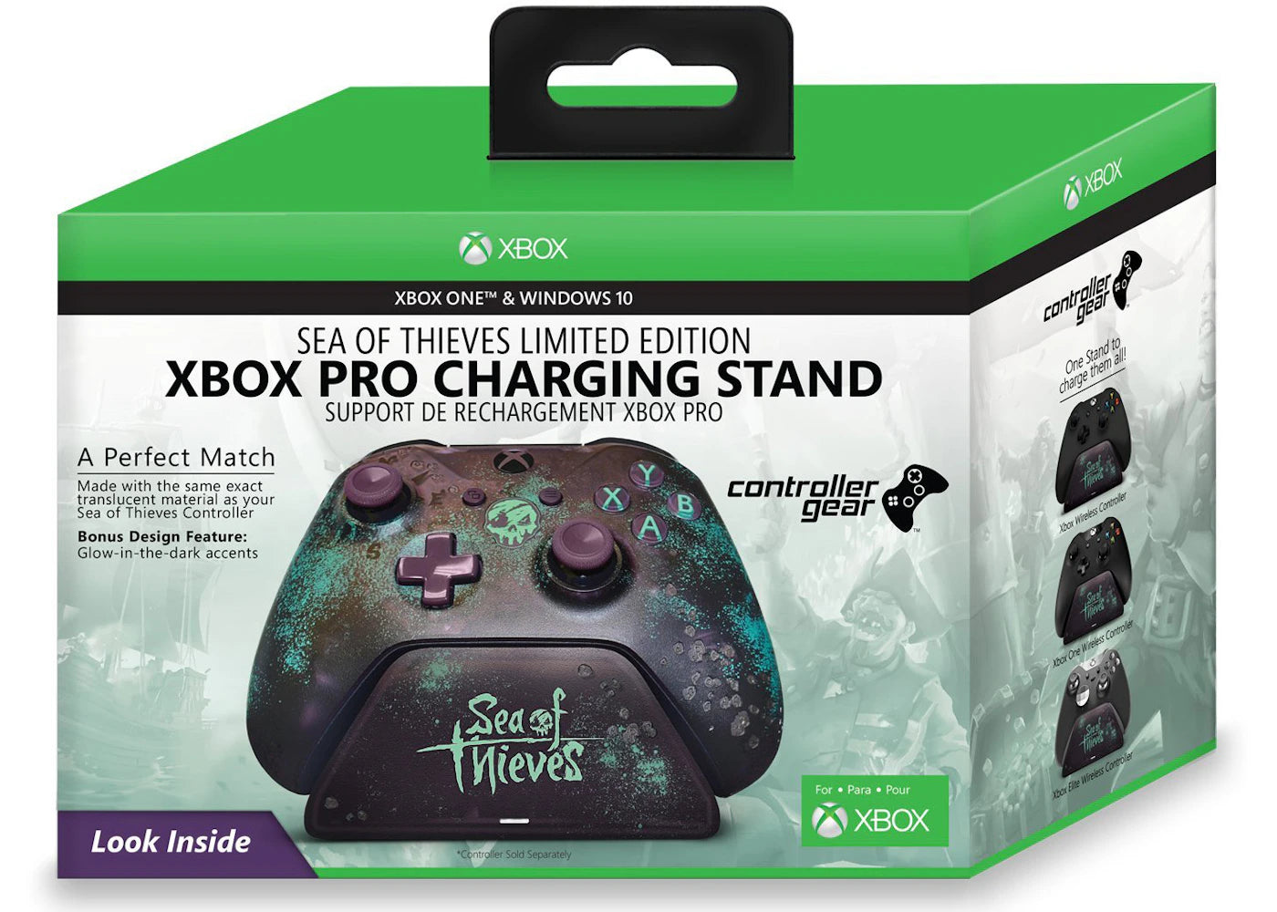 Microsoft Xbox Pro Controller Gear Charging Stand Sea of Thieves Special Edition CSXBOX1RN-00SOT