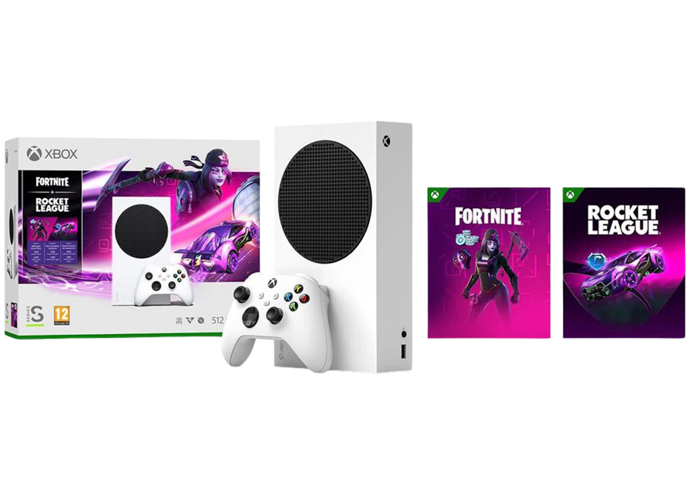 Microsoft Xbox Series S 512GB Fornite & Rocket League Console Bundle (UK Plug) 856813