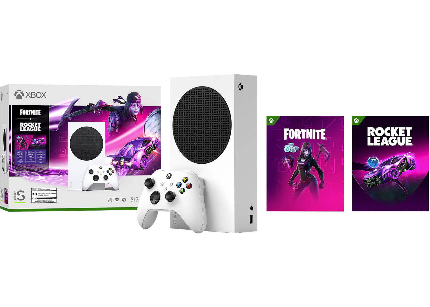 Microsoft Xbox Series S 512GB Fortnite & Rocket League Console Bundle (US Plug) RRS-00025