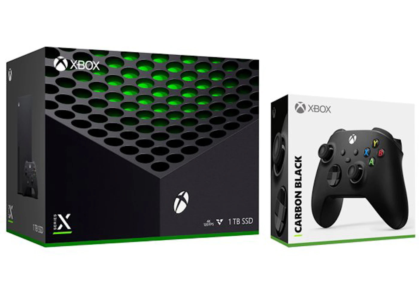 Microsoft Xbox Series X 1TB Console with Extra Carbon Black Controller Bundle RRT-00001-QAT-00001