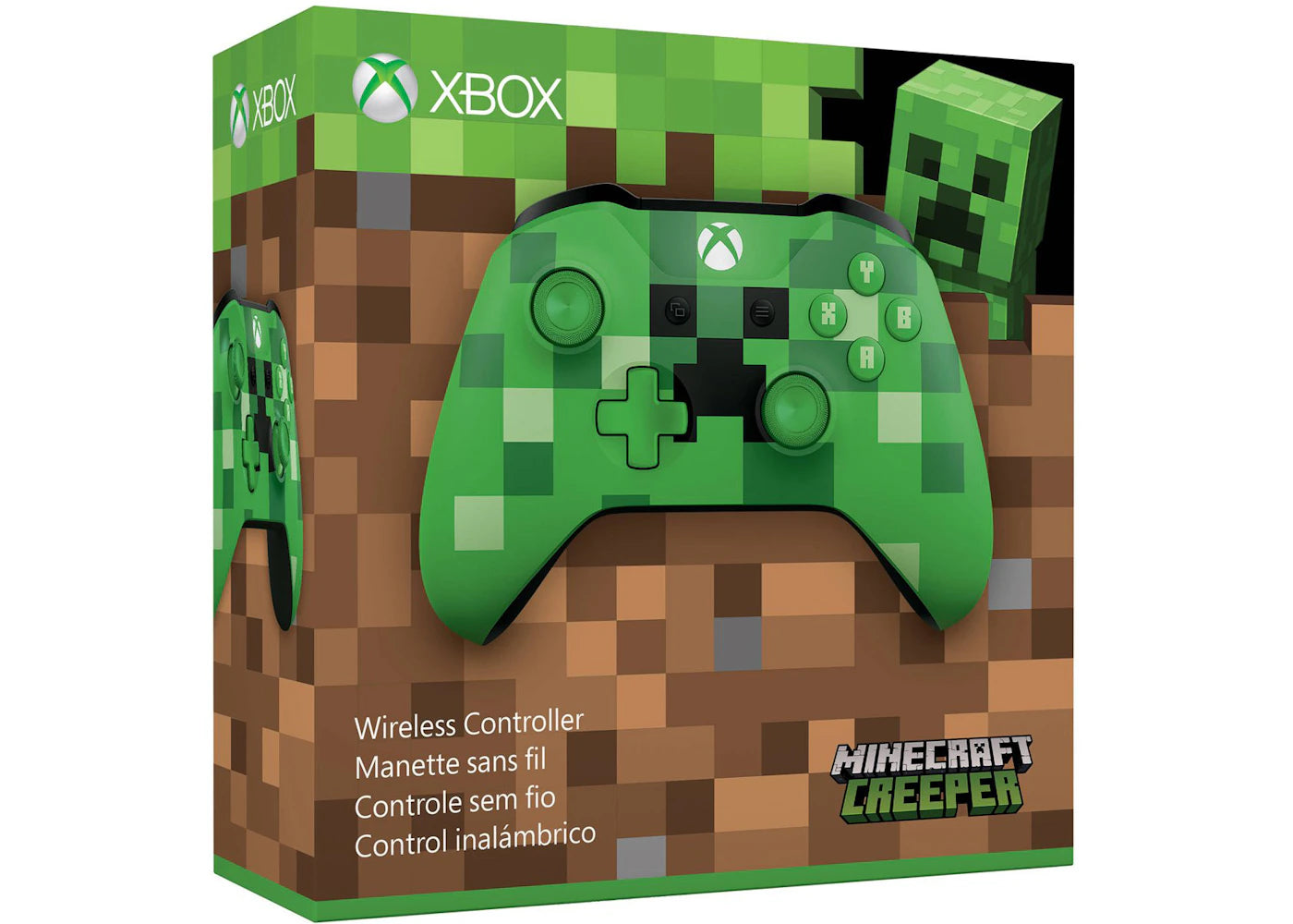 Microsoft Xbox Wireless Controller Minecraft Creeper WL3-00056