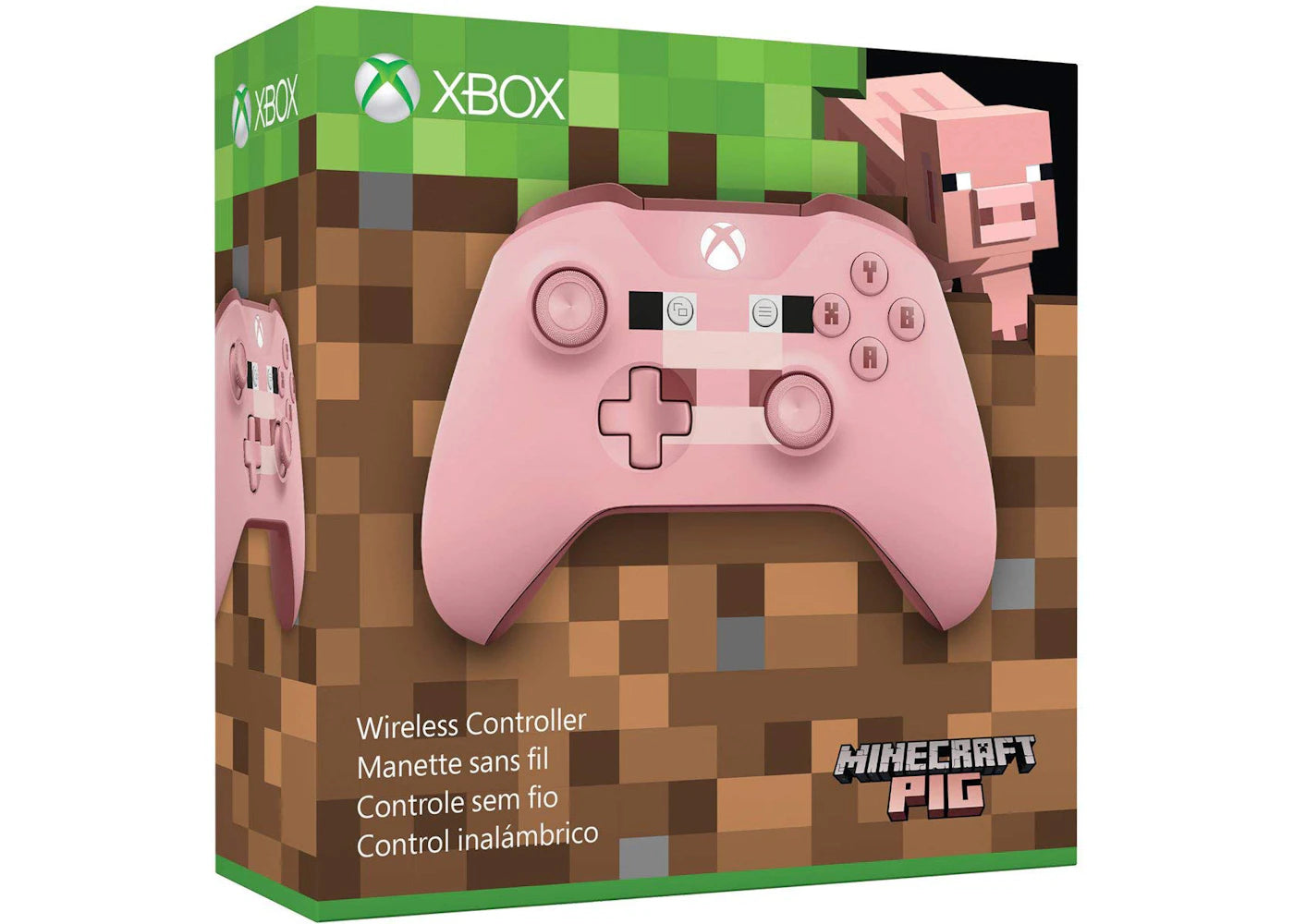 Microsoft Xbox Wireless Controller Minecraft Pig WL3-00053