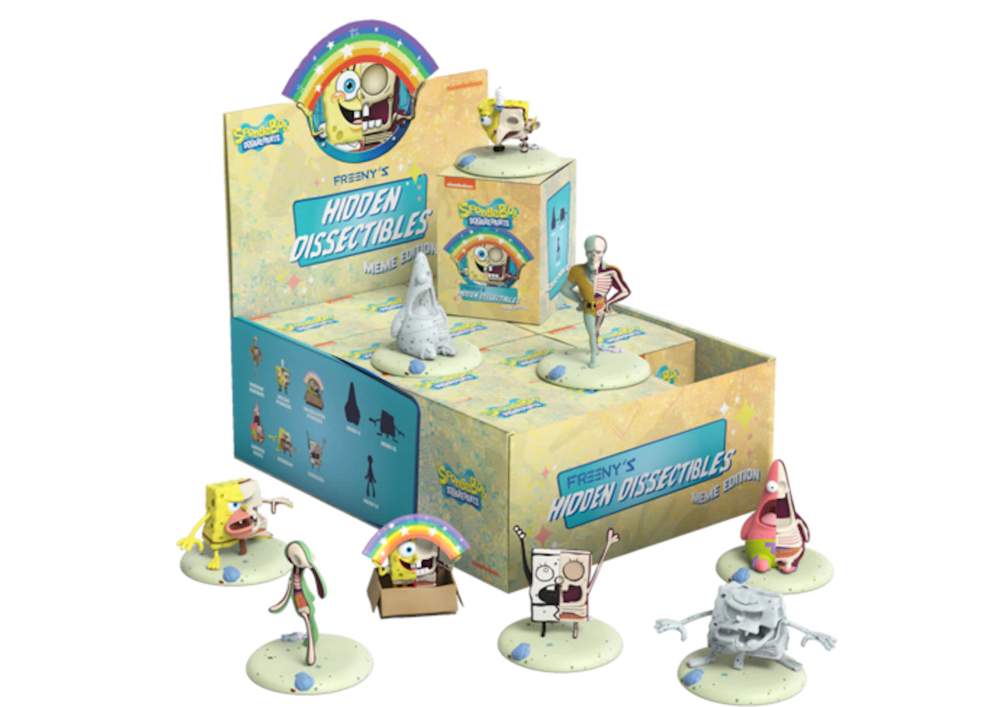 Mighty Jaxx Freeny's Hidden Dissectibles: Spongebob Squarepants (Meme Edition) Full Case Figure