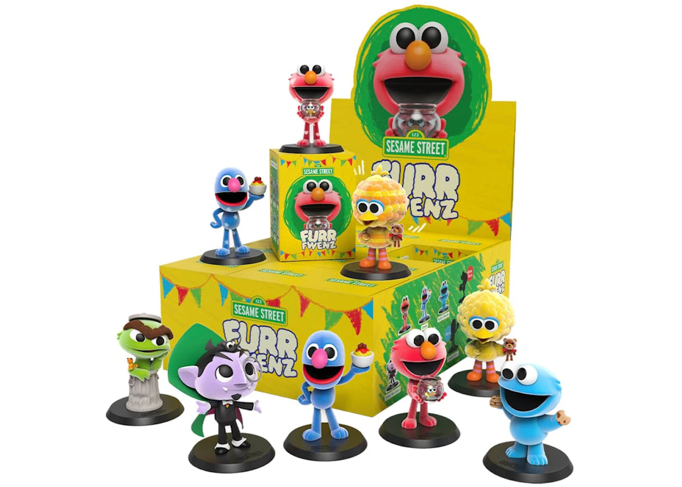 Mighty Jaxx Fur Fwenx Susame Street Figure Bling Box Case of 12