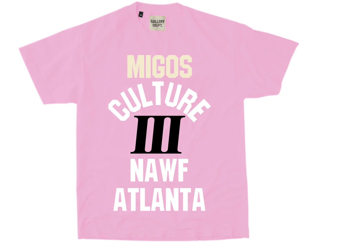 Migos x Gallery Dept. For Culture III YRN T-shirt Pink – Side Kicks