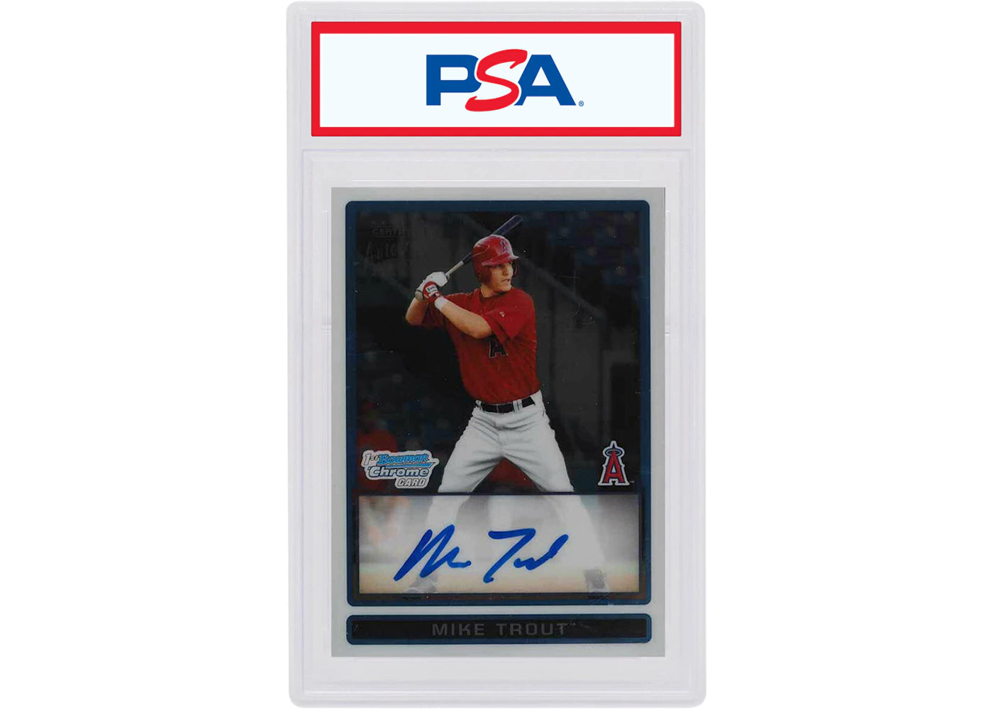 Mike Trout 2009 Bowman Draft Chrome Prospect Autograph #BDPP89 (PSA or BGS Graded)
