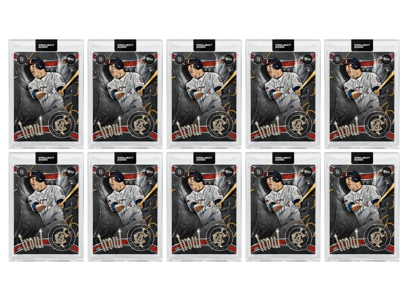 Mike Trout 2011 Topps Project 2020 Ben Baller 10x Lot /34950 #51