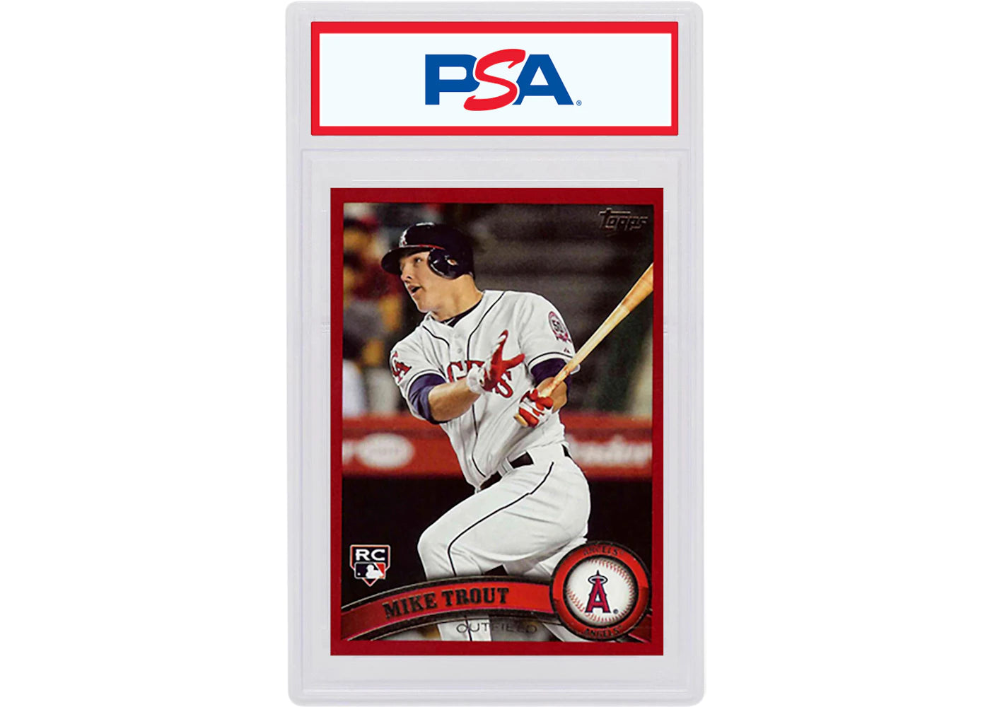 Mike Trout 2011 Topps Update Rookie Target Red Border #US175 (PSA or BGS Graded)