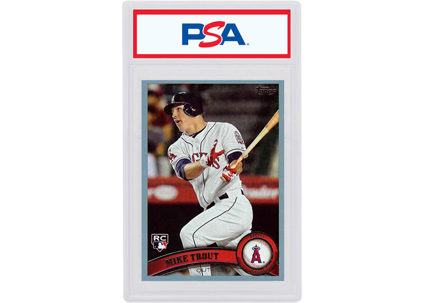 Mike Trout 2011 Topps Update Rookie Wal-Mart Blue Border #US175 (PSA or BGS Graded)