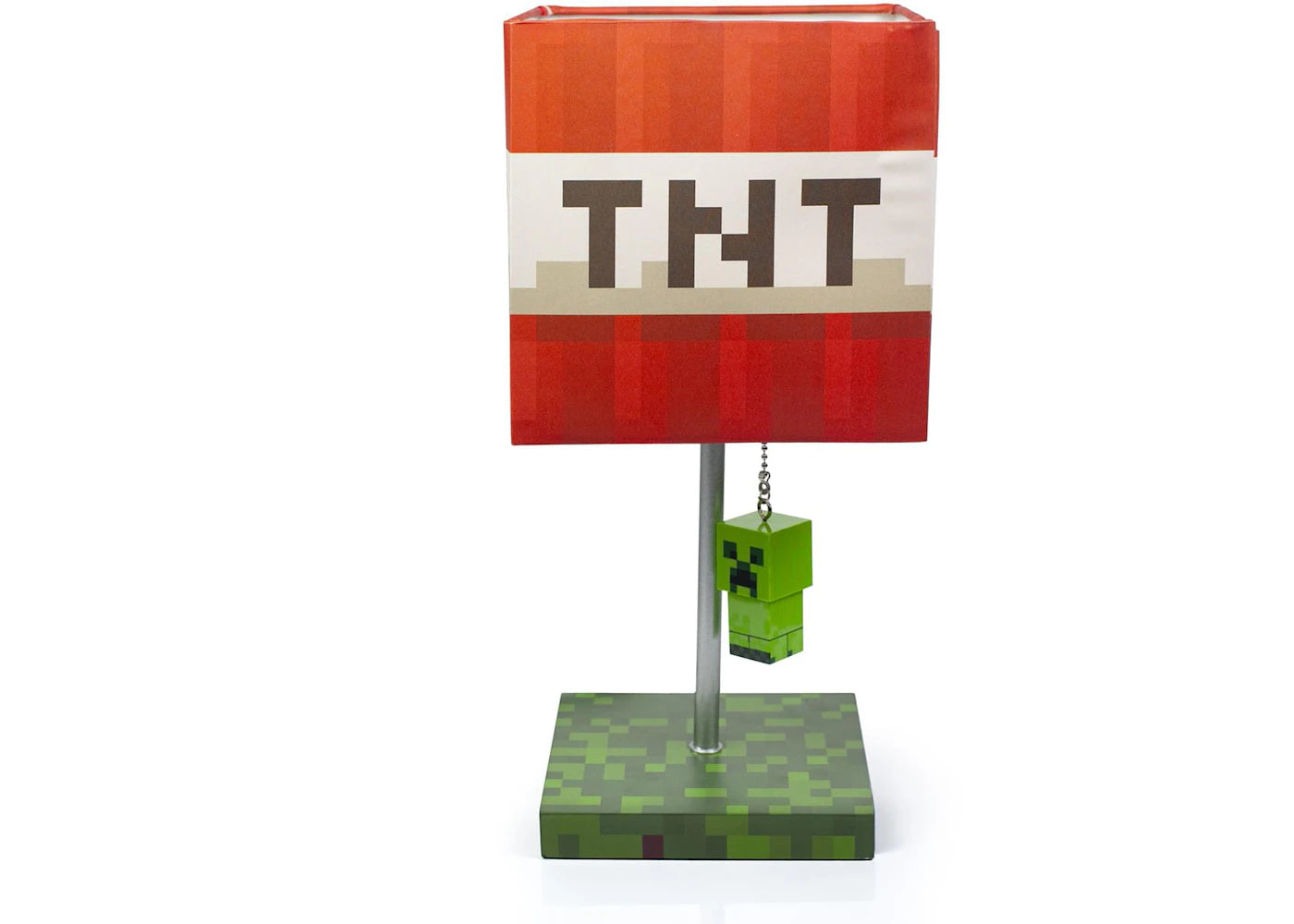 Minecraft TNT Block with 3D Creeper Puller 14" LED Lamp