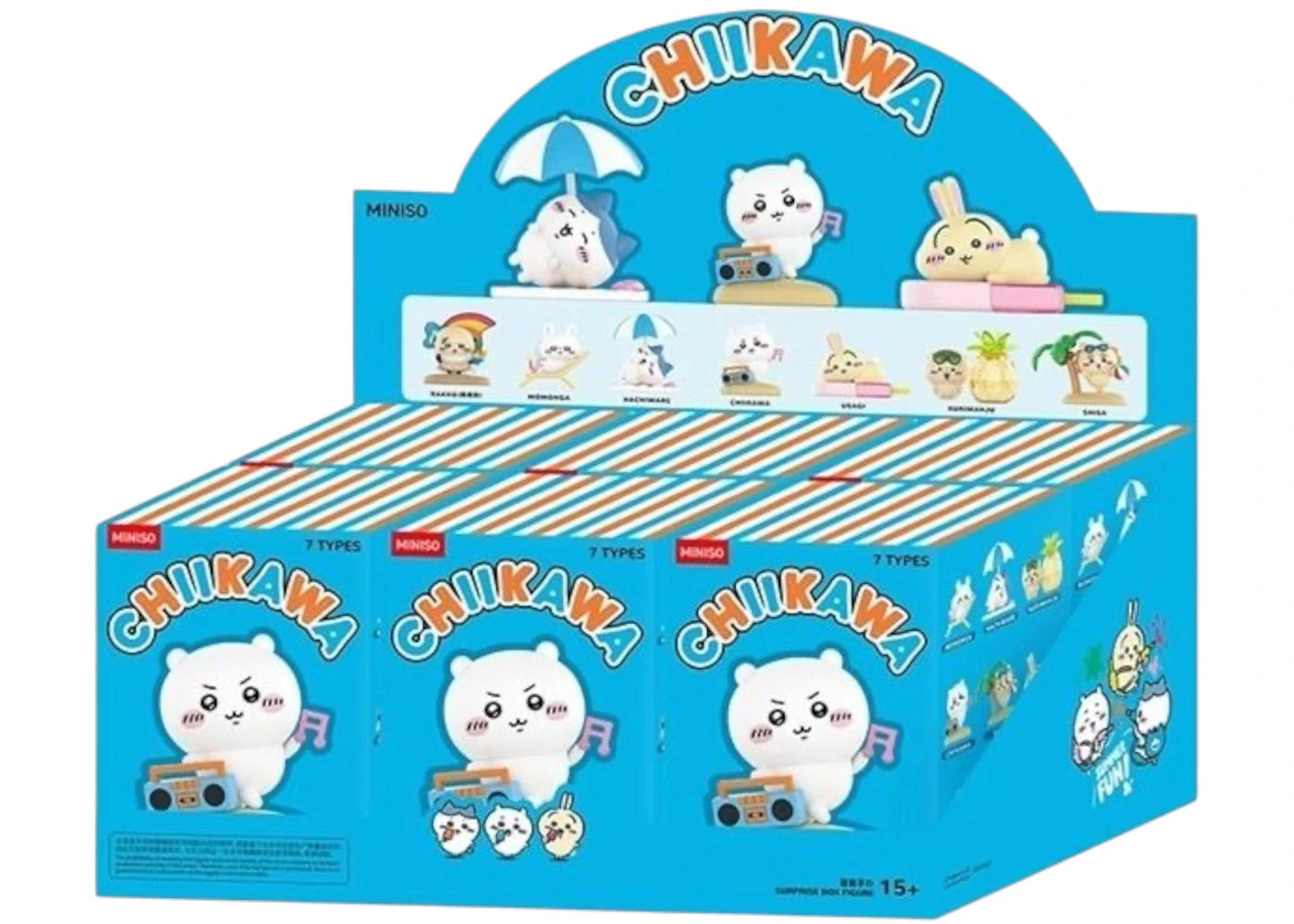 Miniso Chiikawa Hot Summer Series Figure Sealed Case (6 Blind Box)