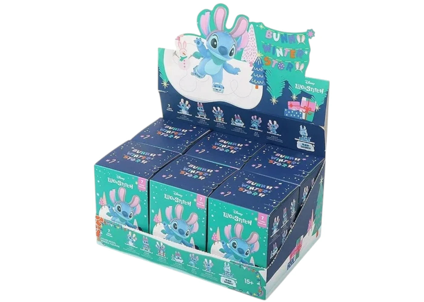 Miniso Disney Lilo & Stitch Bunny Winter Story Series Figure Sealed Case (6 Blind Box)