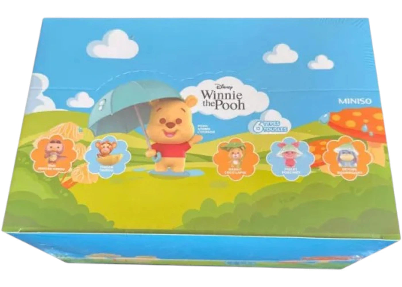 Miniso Disney Winnie the Pooh Rainy Season Figure Sealed Case (6 Blind Box)
