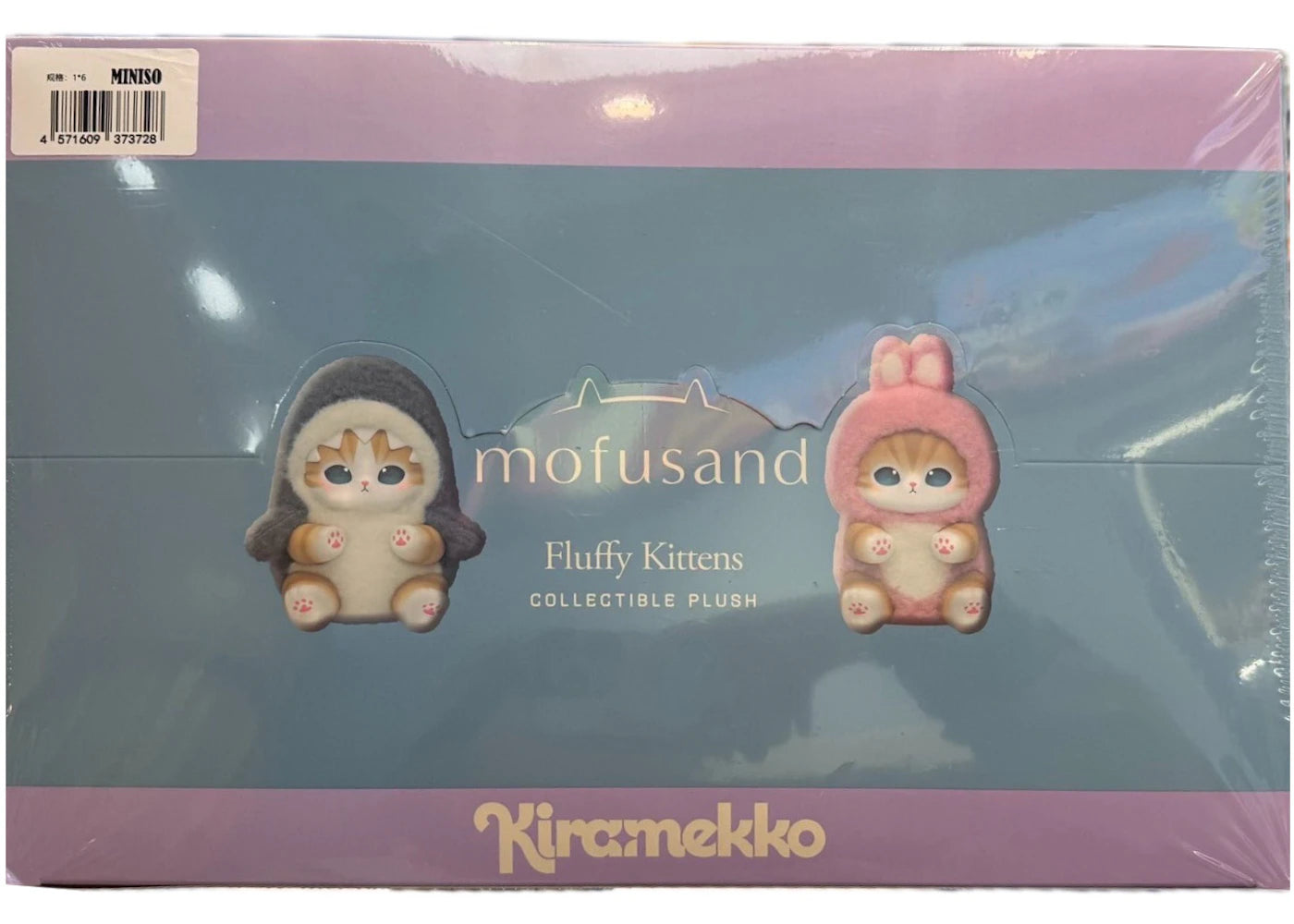 Miniso Mofusand Fluffy Kittens Series Vinyl Plush Sealed Case (6 Blind Box)
