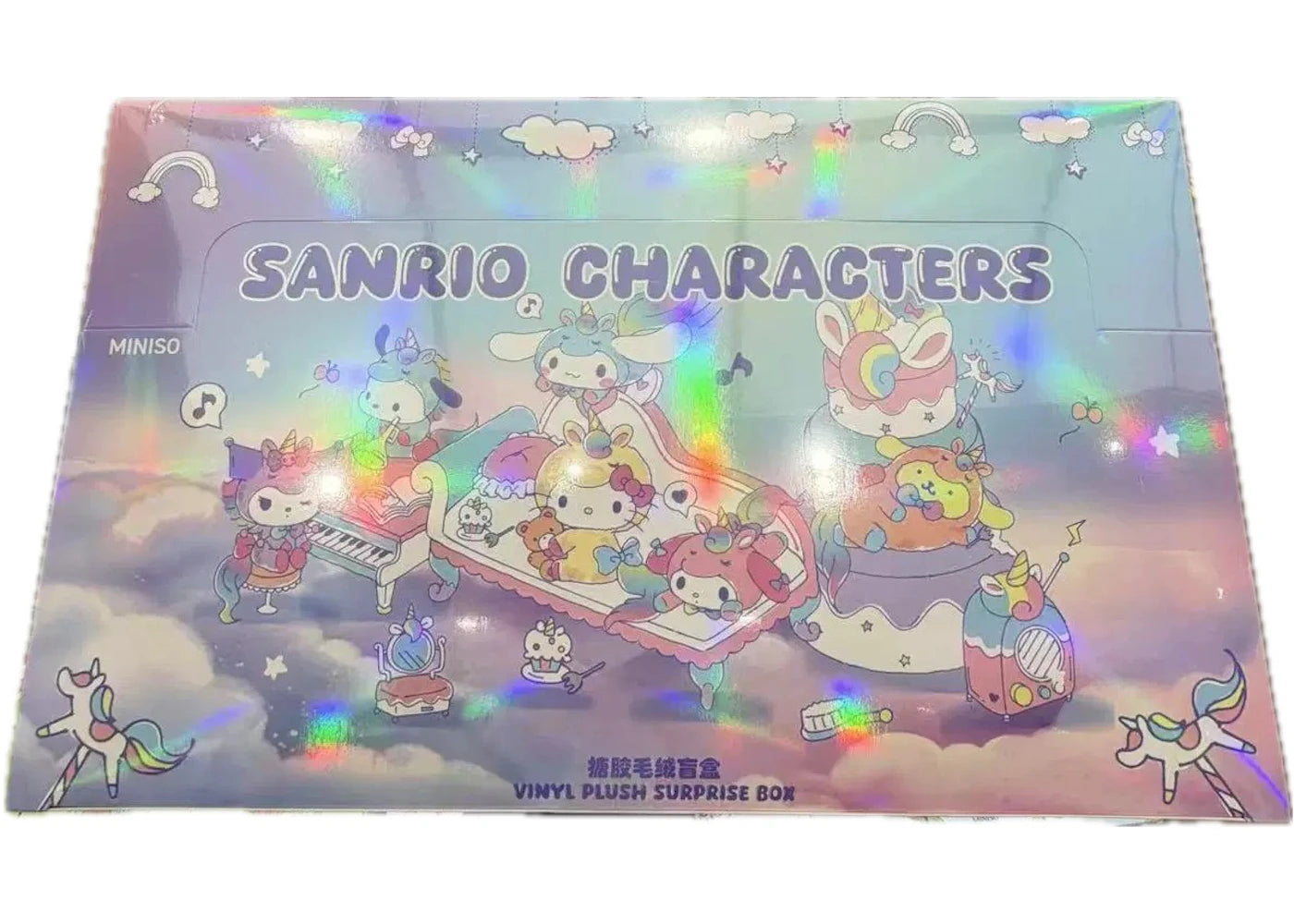 Miniso Sanrio Characters Dreamy Unicorn Series Vinyl Plush Sealed Case (6 Blind Box)