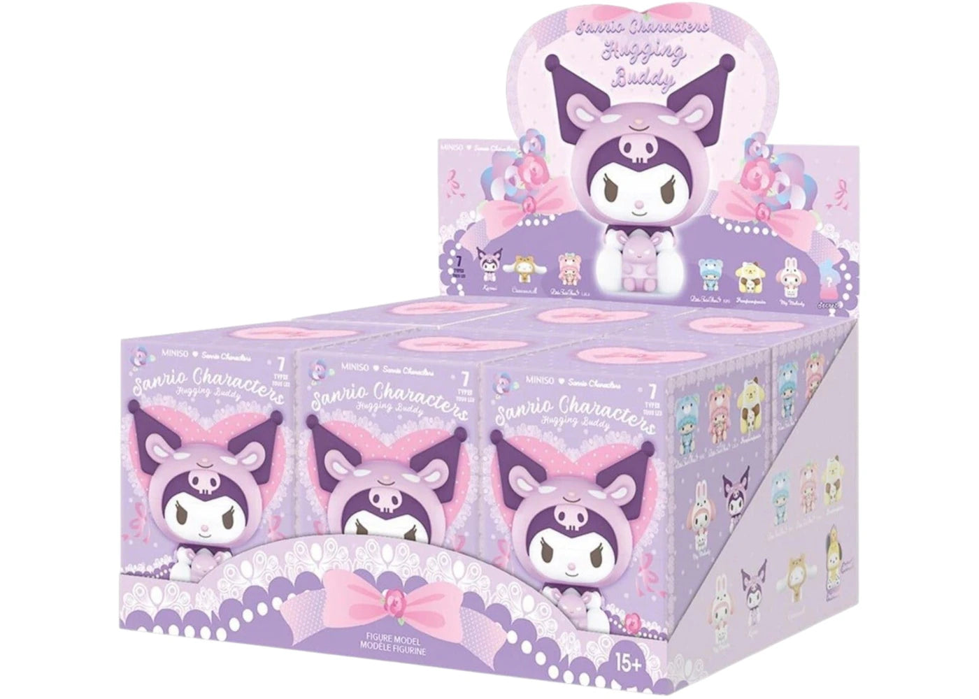 Miniso Sanrio Characters Hugging Buddy Series Figure Sealed Case (6 Blind Box)