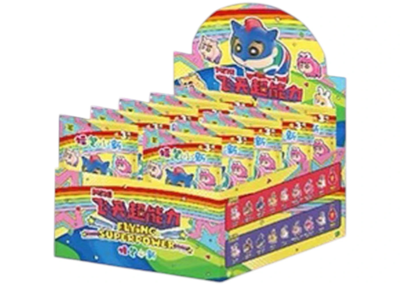 Miniso Top Toy Crayon Shinchan Flying Superpower Series Mini Figures Sealed Case (10 Blind Box)
