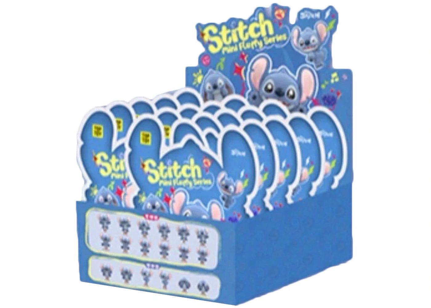 Miniso Top Toy Disney Stitch Mini Fluffy Series Sealed Case (10 Blind Bags)