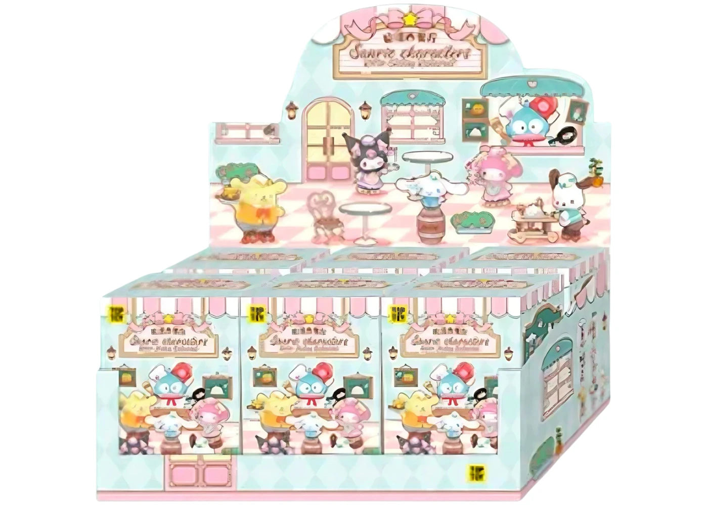 Miniso Top Toy Sanrio Characters Roller Skating Restaurant Series Sealed Case (6 Blind Box)