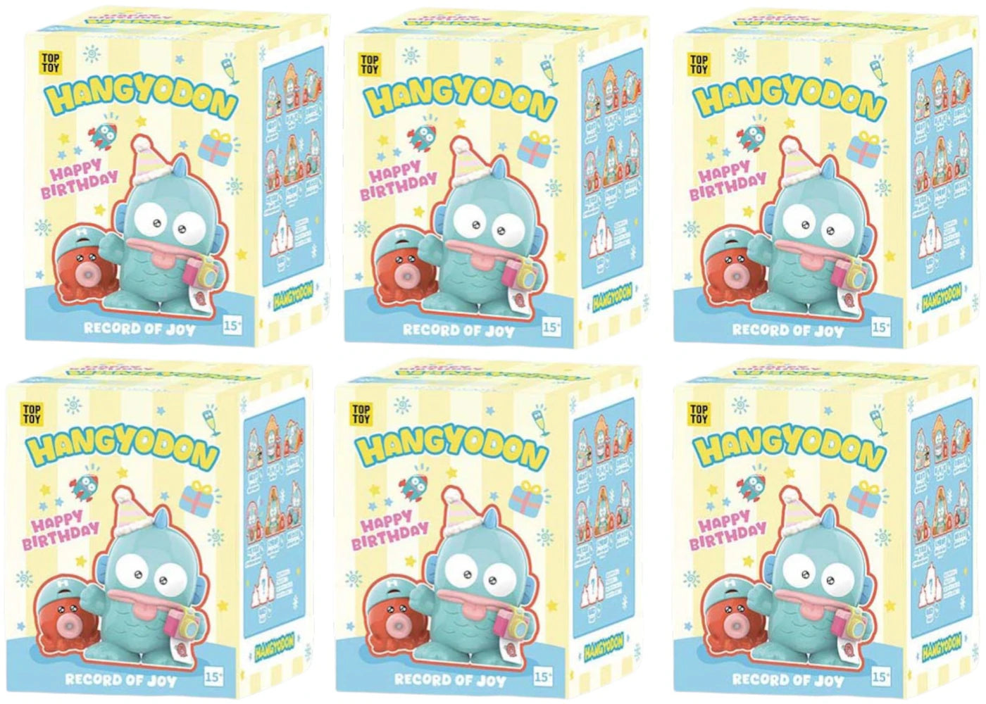 Miniso Top Toy Sanrio HANGYODON Happy Birthday Sealed Case (6 Blind Box)