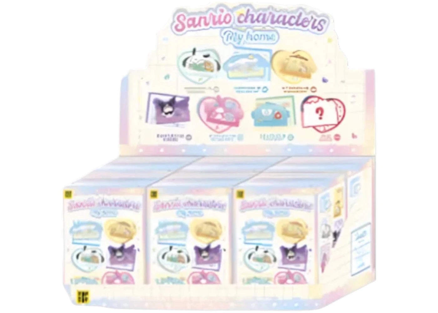 Miniso Top Toy Sanrio MY HOME Series Refrigerator Magnets Desktop Decor Sealed Case (6 Blind Box)