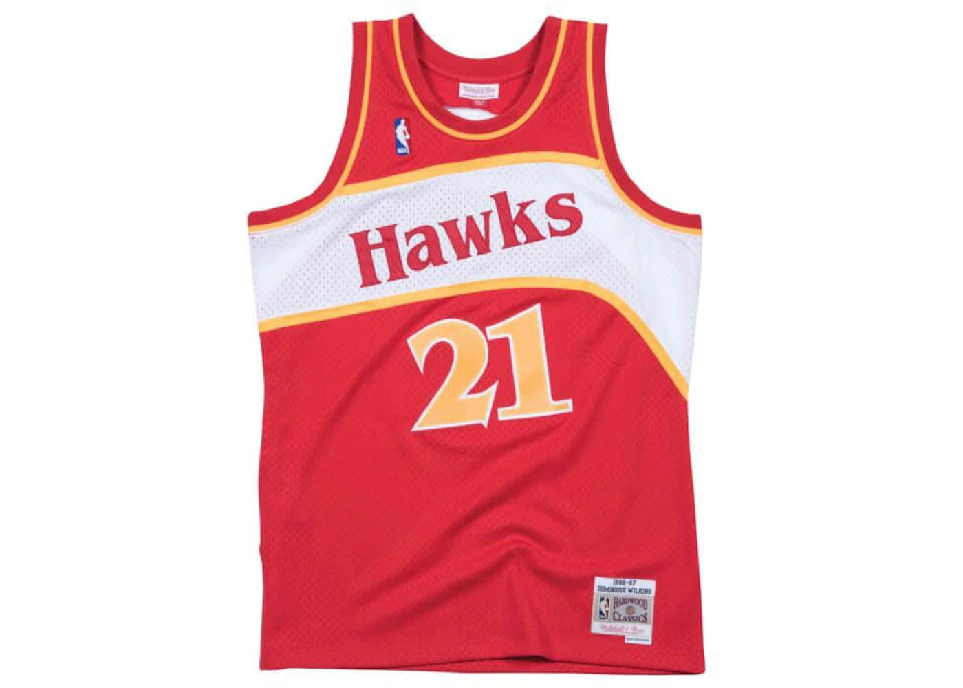 Mitchell & Ness Atlanta Hawks Road 1986-87 Dominique Wilkins Swingman Jersey Scarlet