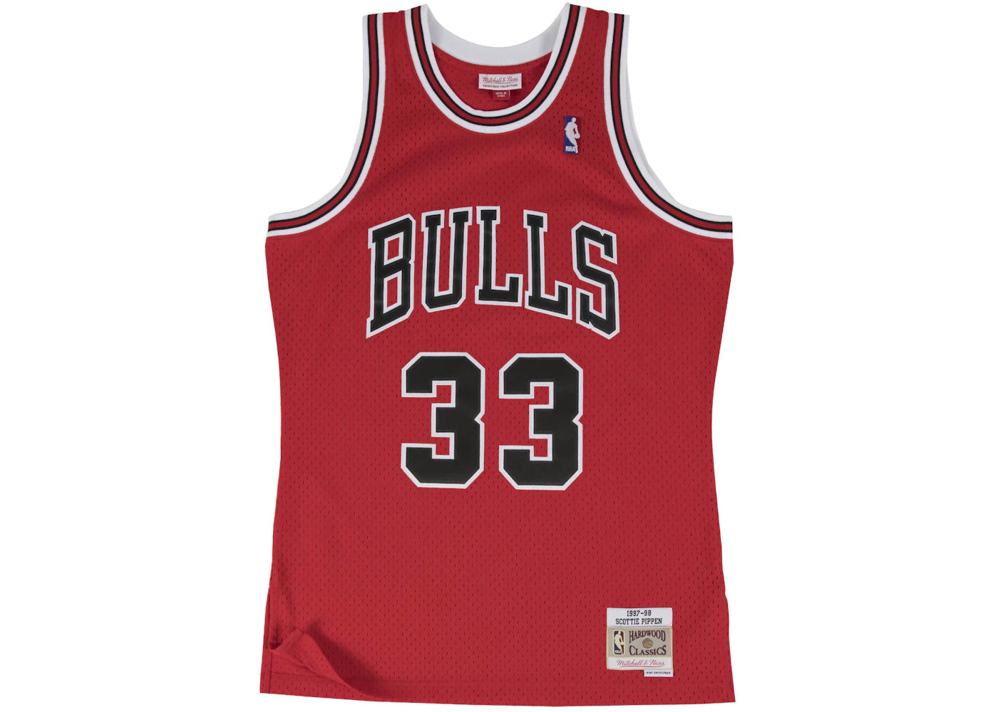 Mitchell & Ness Chicago Bulls Road 1997-98 Scottie Pippen Swingman Jersey Scarlet