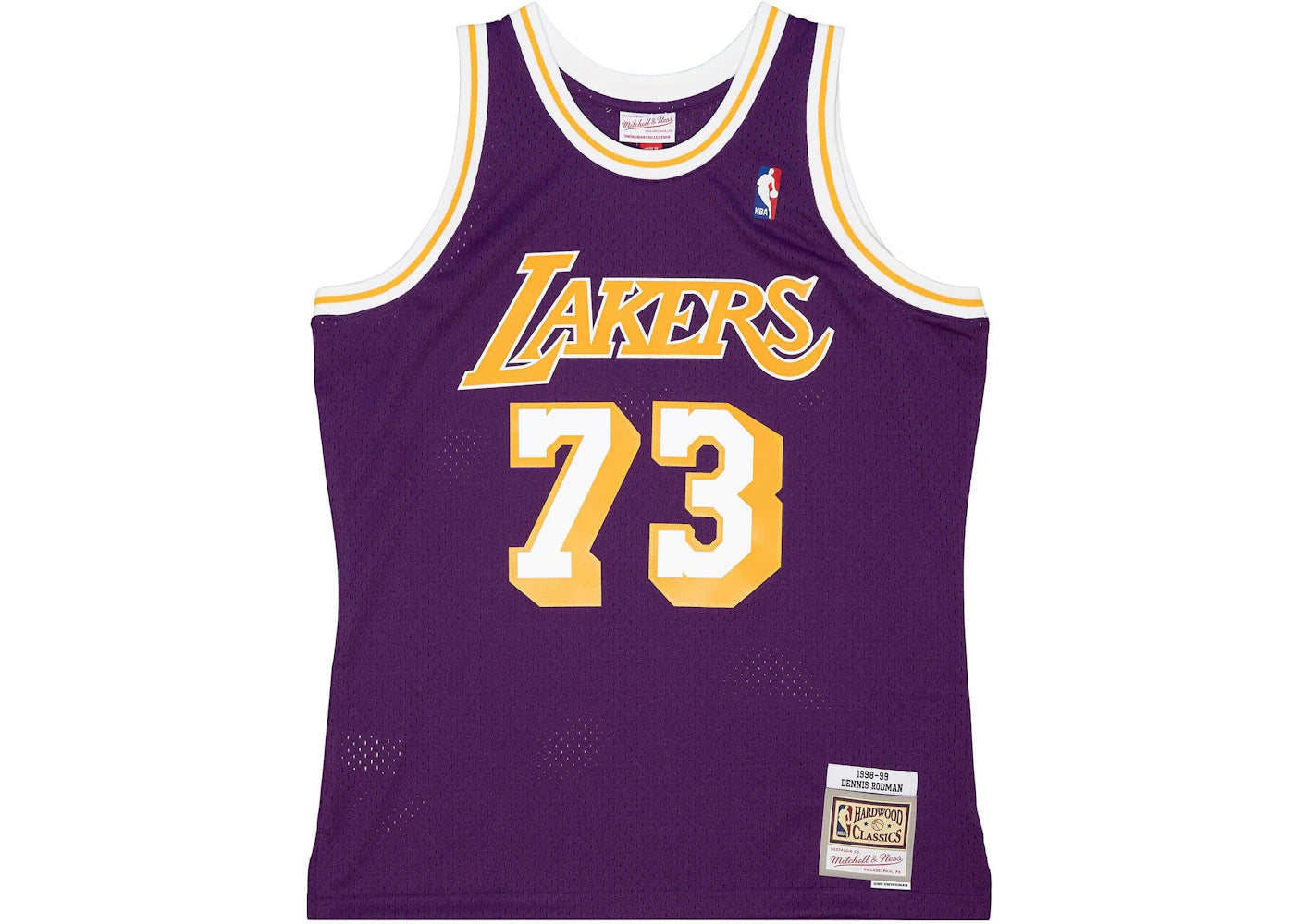 Mitchell & Ness Dennis Rodman Los Angeles Lakers Road 1998-99 Swingman NBA Jersey Purple