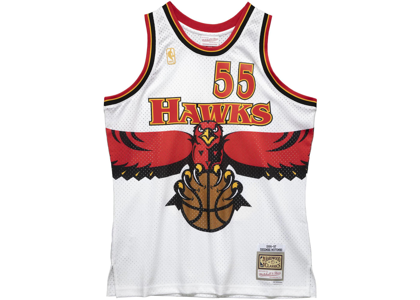 Mitchell & Ness Dikembe Mutombo Atlanta Hawks 1996-97 Swingman Swingman NBA Jersey White