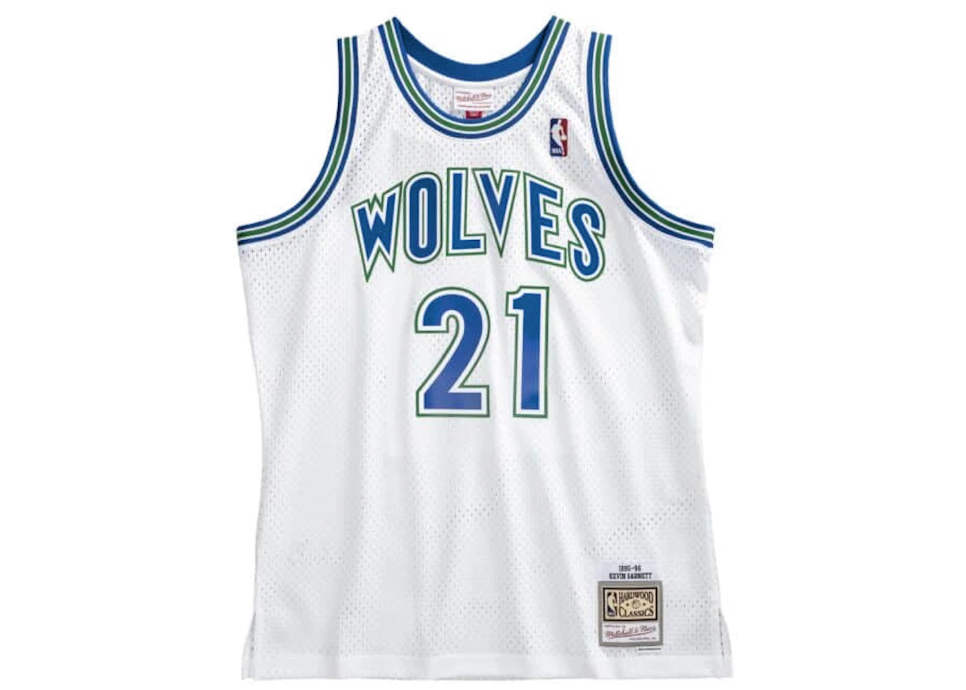 Mitchell & Ness Kevin Garnett Minnesota Timberwolves 1995-96 Swingman Jersey White