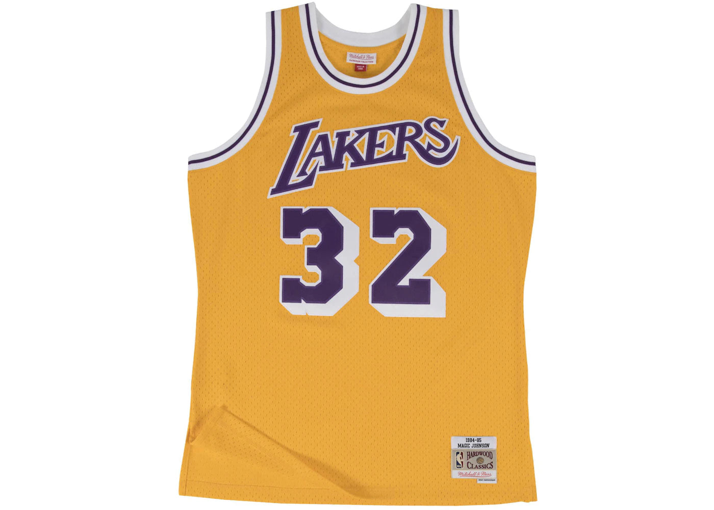 Mitchell & Ness Los Angeles Lakers Home 1984-85 Magic Johnson Swingman Jersey Light Gold