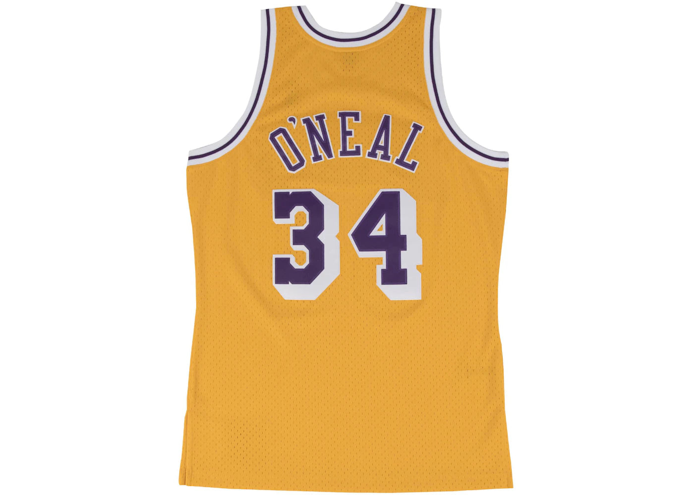Mitchell & Ness Los Angeles Lakers Home 1996-97 Shaquille O'Neal Swingman Jersey Light Gold