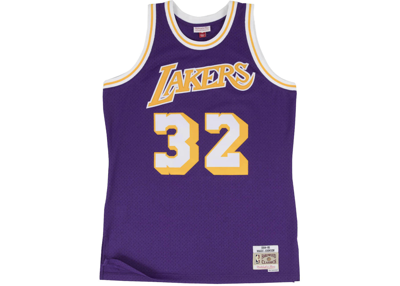 Mitchell & Ness Los Angeles Lakers Road 1984-85 Magic Johnson Swingman Jersey Purple