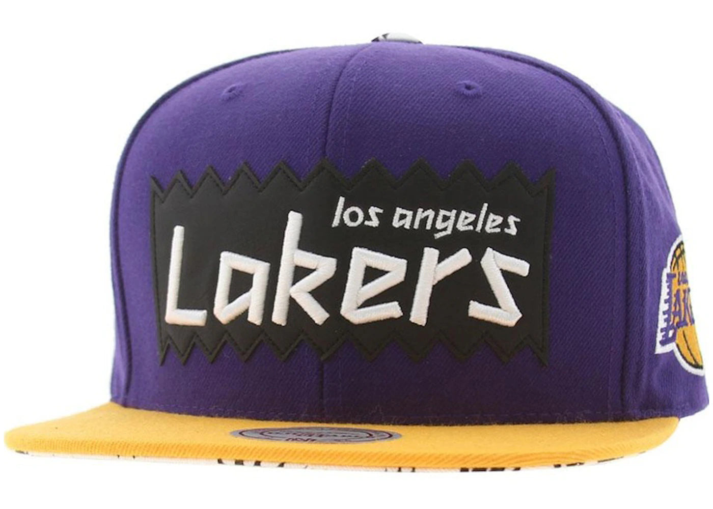 Mitchell & Ness Los Angeles Lakers STA3 Wool Snapback Cap Purple/Gold