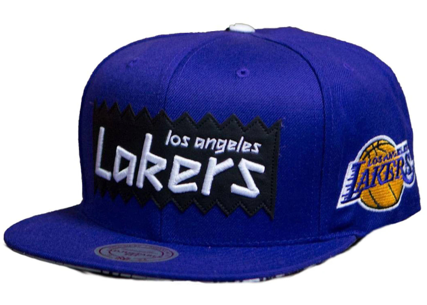 Mitchell & Ness Los Angeles Lakers STA3 Wool Snapback Cap Purple