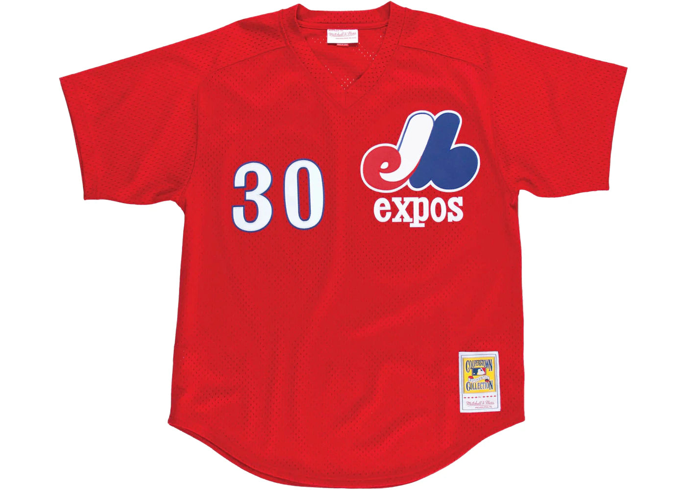 Mitchell & Ness Mesh BP Montreal Expos 1989 Tim Raines Authentic Jersey Scarlet
