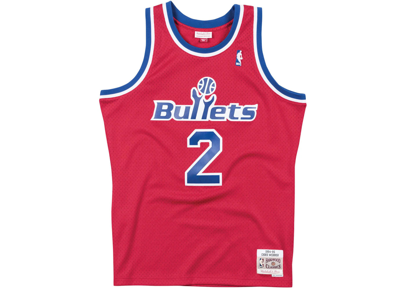 Mitchell & Ness Washington Bullets Road 1994-95 Chris Webber Swingman Jersey Scarlet