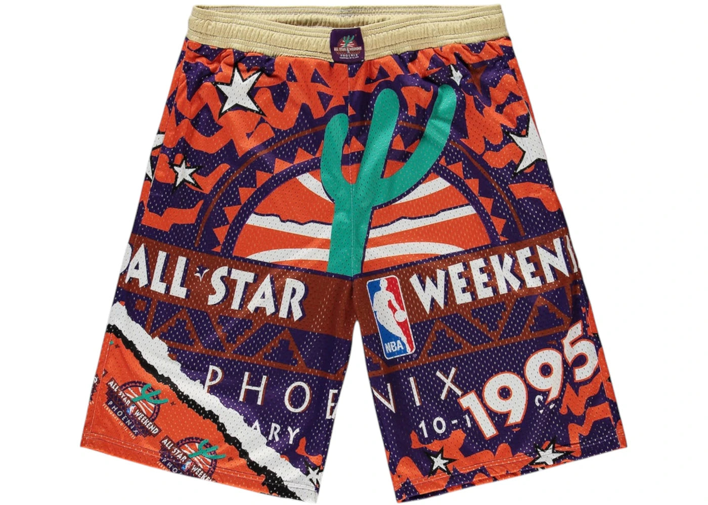 Mitchell & Ness x NBA 1995 All-Star Game Hardwood Classics Big & Tall Jumbotron 2.0 Shorts Purple
