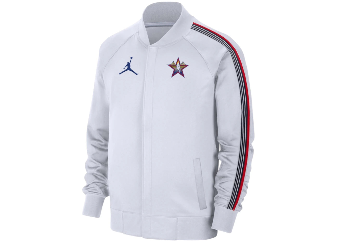 Mitchell & Ness x NBA 2025 All-Star Game Jordan Authentic On Court Full-Snap Game Jacket White