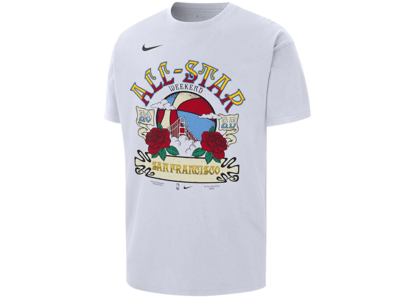 Mitchell & Ness x NBA 2025 All-Star Weekend Oversized Max90 T-shirt White