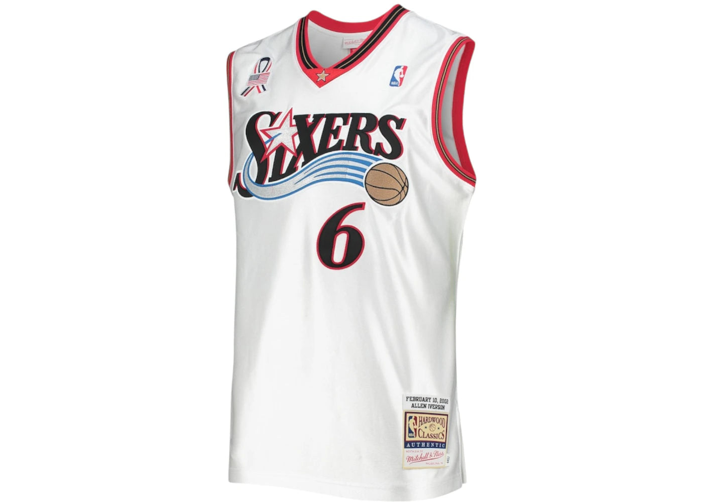 Mitchell & Ness x NBA Eastern Conference Allen Iverson Hardwood Classics 2002 All-Star Game Authentic Jersey White