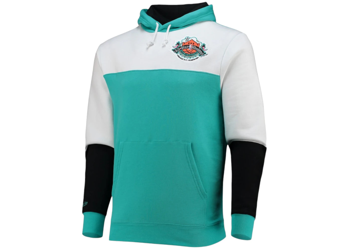 Mitchell & Ness x NBA Hardwood Classics 1996 All-Star Game Colorblock Fusion Pullover Hoodie Teal
