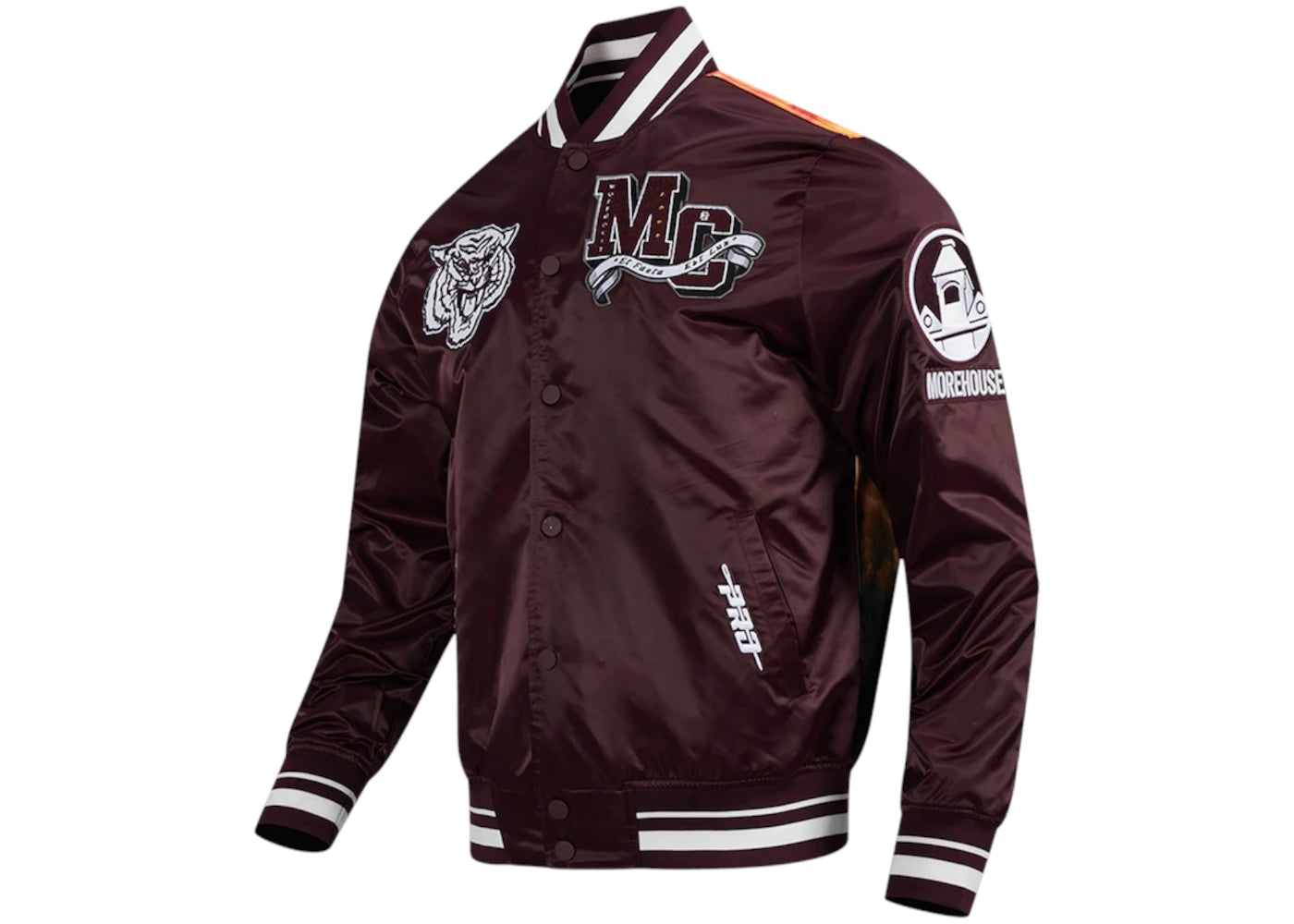 Mitchell & Ness x NBA Pro Standard Wine All Star x HBCU Classic Full-Snap Satin Jacket Wine
