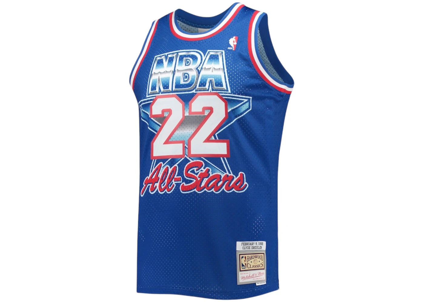Mitchell & Ness x NBA Western Conference Clyde Drexler Hardwood Classics 1992 All-Star Game Swingman Jersey Royal Blue