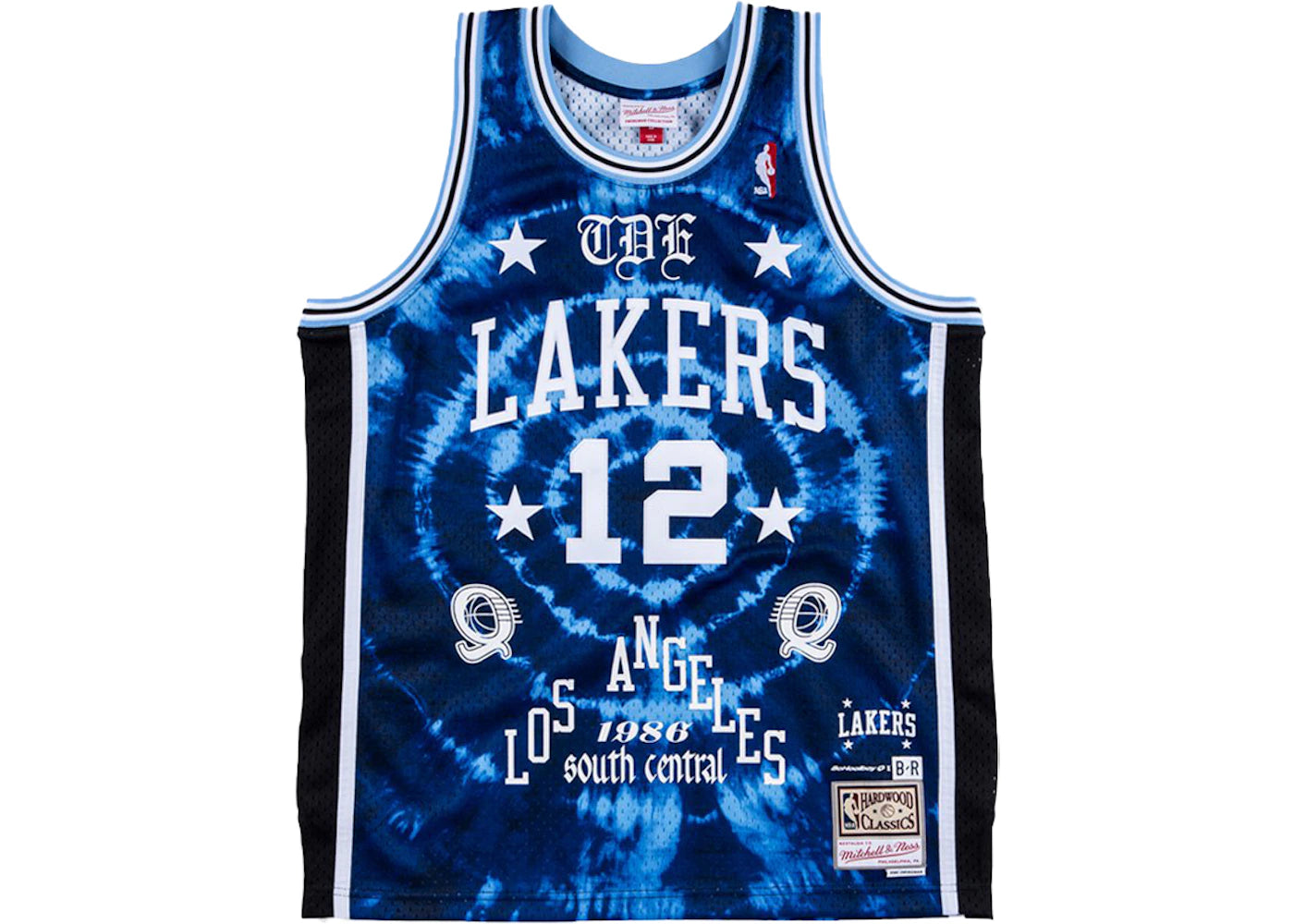 Mitchell & Ness x Schoolboy Q X Los Angeles Lakers Swingman Jersey Blue Tie Dye