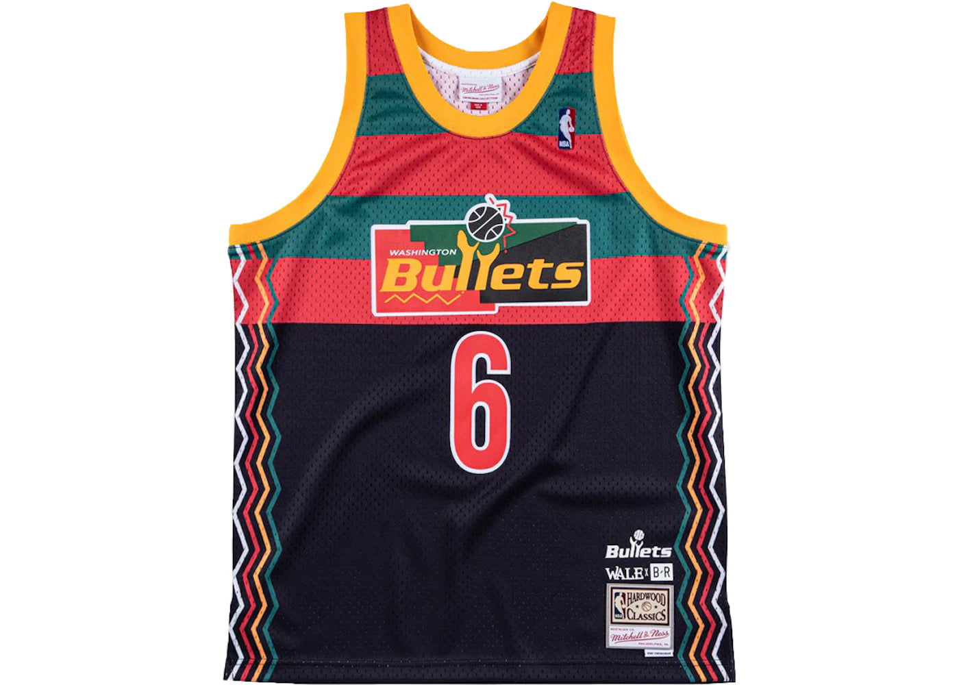 Mitchell & Ness x Wale x Washington Wizards Swingman Jersey Black